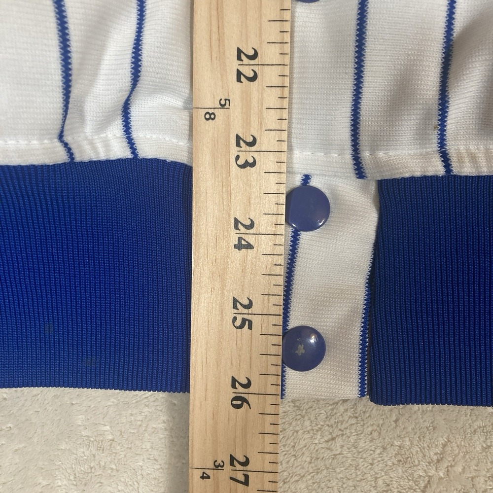 FELCO LOS ANGELES DODGERS BOMBER STYLE Pinstripe JACKET VINTAGE USA 80s Medium - Picture 4 of 16